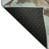 5' X 8' Khaki Teal And Green Floral Washable Area Rug With UV Protection