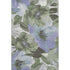 5' X 8' Olive Green Ivory And Lavender Floral Washable Area Rug With UV Protection