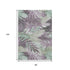 8' Lavender And Mint Green Floral Washable Area Rug With UV Protection