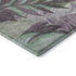 8' Lavender And Mint Green Floral Washable Area Rug With UV Protection