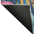 8' Sky Blue Pink And Gold Floral Washable Area Rug With UV Protection
