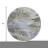 8' X 8' Taupe Lavender And Olive Green Floral Washable Round Rug With UV Protection