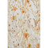 5' X 8' Ivory And Orange Floral Washable Area Rug With UV Protection