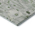 9' X 12' Mint Green And Ivory Floral Washable Area Rug With UV Protection