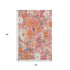 5' X 8' Blush Orange And Ivory Floral Washable Area Rug With UV Protection