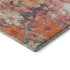 5' X 8' Blush Orange And Ivory Floral Washable Area Rug With UV Protection