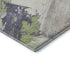 8' X 8' Artichoke Green Ivory And Taupe Abstract Washable Round Rug With UV Protection
