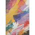 5' X 8' Gold Purple Teal And Red Abstract Washable Area Rug With UV Protection