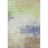 9' X 12' Artichoke Green Lavender And Ivory Abstract Washable Area Rug With UV Protection