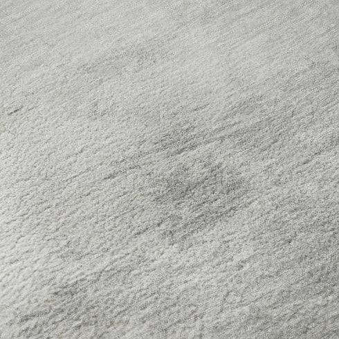 8' X 8' Beige Gray And Silver Abstract Washable Round Rug With UV Protection