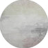 8' X 8' Beige Gray And Silver Abstract Washable Round Rug With UV Protection
