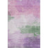 5' X 8' Lilac Green And Pink Abstract Washable Area Rug With UV Protection