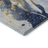 9' X 12' Blue Gold And Ivory Abstract Washable Area Rug With UV Protection