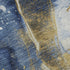 9' X 12' Blue Gold And Ivory Abstract Washable Area Rug With UV Protection