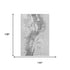 9' X 12' Gray Silver And Charcoal Abstract Washable Area Rug With UV Protection