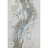 9' X 12' Taupe Blue And Ivory Abstract Washable Area Rug With UV Protection