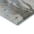 9' X 12' Taupe Blue And Ivory Abstract Washable Area Rug With UV Protection