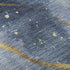 5' X 8' Blue Gold And Ivory Abstract Washable Area Rug With UV Protection