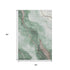 5' X 8' Green Taupe And Ivory Abstract Washable Area Rug With UV Protection