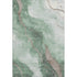 5' X 8' Green Taupe And Ivory Abstract Washable Area Rug With UV Protection