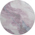 8' X 8' Lavender Blue And Ivory Abstract Washable Round Rug With UV Protection
