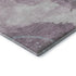 8' X 8' Lavender Blue And Ivory Abstract Washable Round Rug With UV Protection