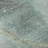 8' Teal Green And Ivory Abstract Washable Area Rug With UV Protection