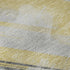 8' Gold Gray And Ivory Striped Washable Area Rug With UV Protection