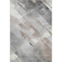 8' Taupe Gray And Silver Striped Washable Area Rug With UV Protection