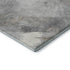 8' Taupe Gray And Silver Striped Washable Area Rug With UV Protection