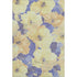 8' Wheat And Lavender Floral Washable Area Rug With UV Protection