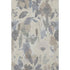 5' X 8' Beige Gray And Ivory Floral Washable Area Rug With UV Protection