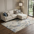 9' X 12' Beige Gray And Ivory Floral Washable Area Rug With UV Protection