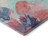 5' X 8' Pink Blue And Ivory Floral Washable Area Rug With UV Protection