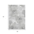 5' X 8' Beige Gray And Ivory Floral Washable Area Rug With UV Protection