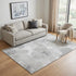 5' X 8' Beige Gray And Ivory Floral Washable Area Rug With UV Protection