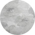 8' X 8' Beige Gray And Ivory Floral Washable Round Rug With UV Protection