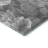 5' X 8' Gray Silver And Charcoal Floral Washable Area Rug With UV Protection