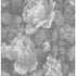 5' X 8' Gray Silver And Charcoal Floral Washable Area Rug With UV Protection
