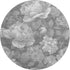 8' X 8' Gray Silver And Charcoal Floral Washable Round Rug With UV Protection