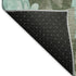 5' X 8' Pale Aqua And Brown Floral Washable Area Rug With UV Protection