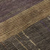 5' X 8' Brown Plum And Gold Striped Washable Area Rug With UV Protection