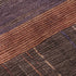 8' X 8' Rust Eggplant And Terra Cotta Striped Washable Round Rug With UV Protection
