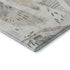 5' X 8' Linen Ivory And Gray Geometric Washable Area Rug With UV Protection