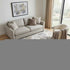 5' X 8' Linen Ivory And Gray Geometric Washable Area Rug With UV Protection