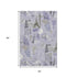5' X 8' Lavender Ivory And Gray Geometric Washable Area Rug With UV Protection