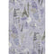 5' X 8' Lavender Ivory And Gray Geometric Washable Area Rug With UV Protection