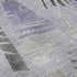5' X 8' Lavender Ivory And Gray Geometric Washable Area Rug With UV Protection