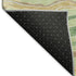 5' X 8' Green Wheat And Ivory Striped Washable Area Rug With UV Protection