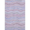 5' X 8' Lavender Ivory And Lilac Striped Washable Area Rug With UV Protection